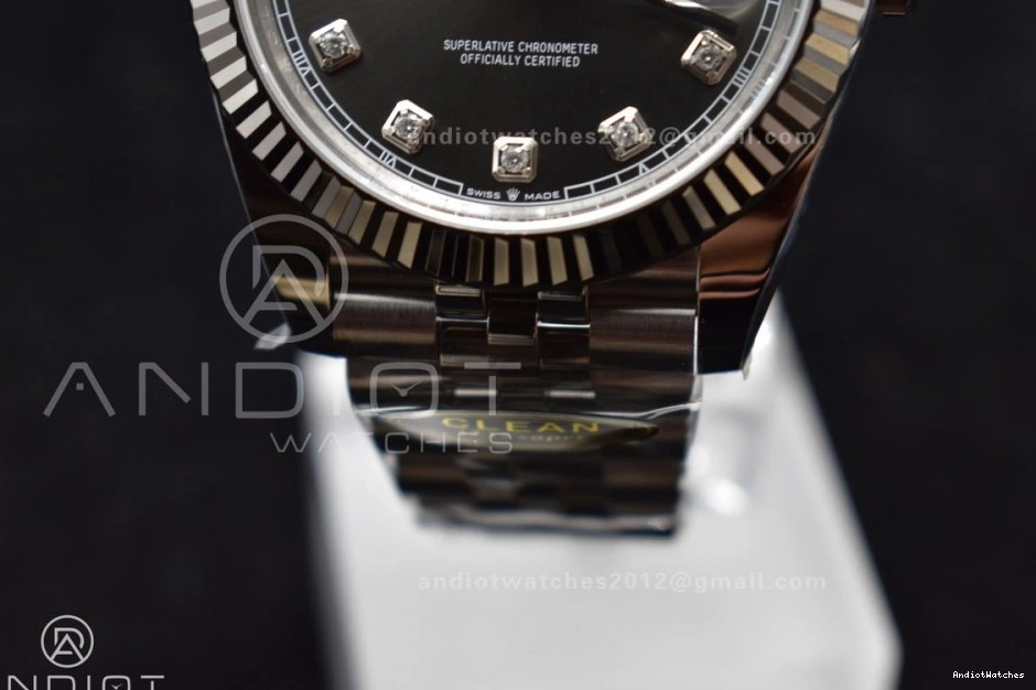 Clean Diamonds Bracelet Jubilee DateJust SS Steel Edition 126334 904L 421 1:1 Dial VR SmartChoice 41 Best Grey On 0823